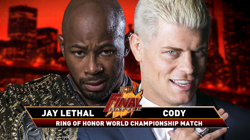 ROH Final Battle live results: Jay Lethal vs. Cody