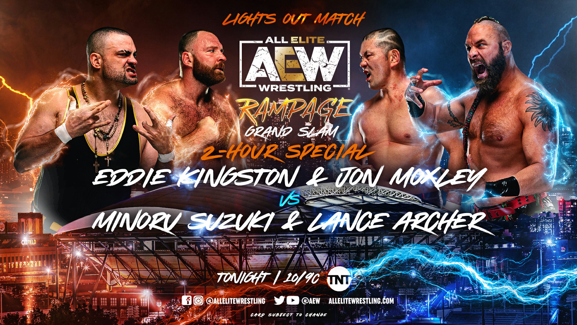 AEW Rampage Grand Slam live results: Lights Out tag, Punk in action