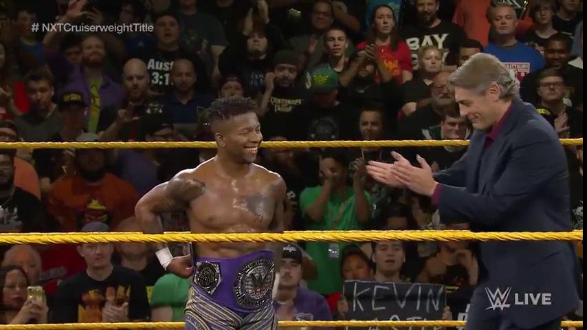 Lio Rush wins Cruiserweight title from Drew Gulak on NXT