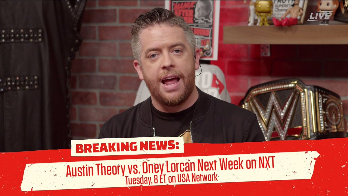 Oney Lorcan vs. Austin Theory set for next week’s WWE NXT