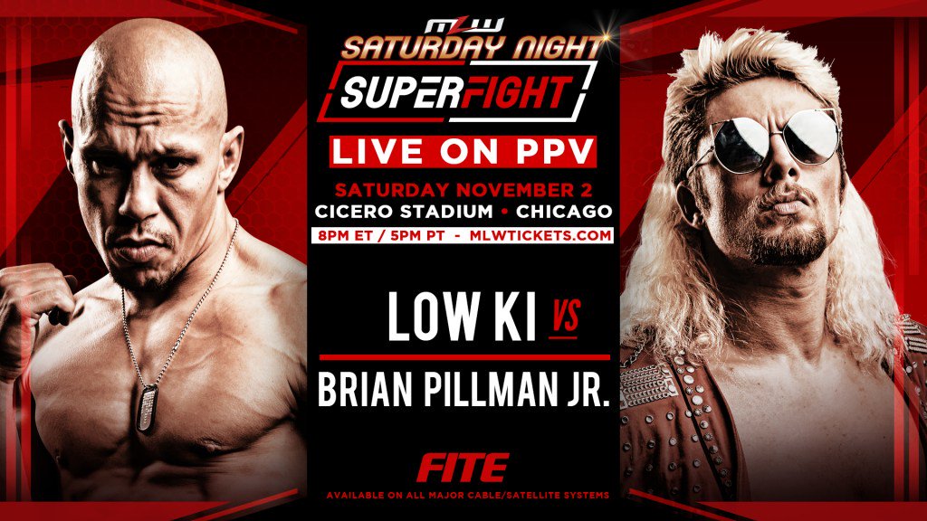 Low Ki vs. Brian Pillman Jr. official for MLW Saturday Night SuperFight