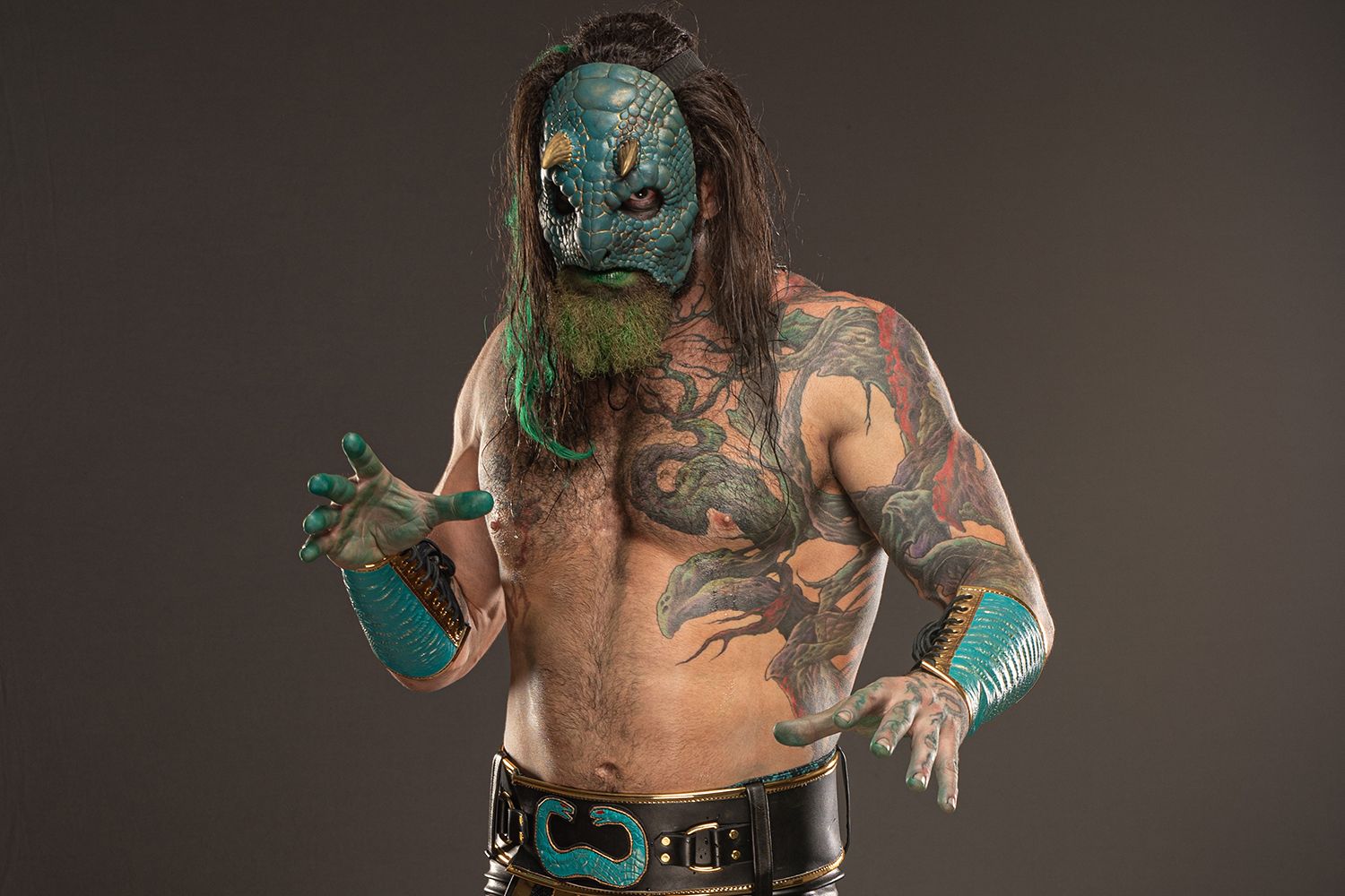Report: Luchasaurus injured, out of AEW tag team tourney match