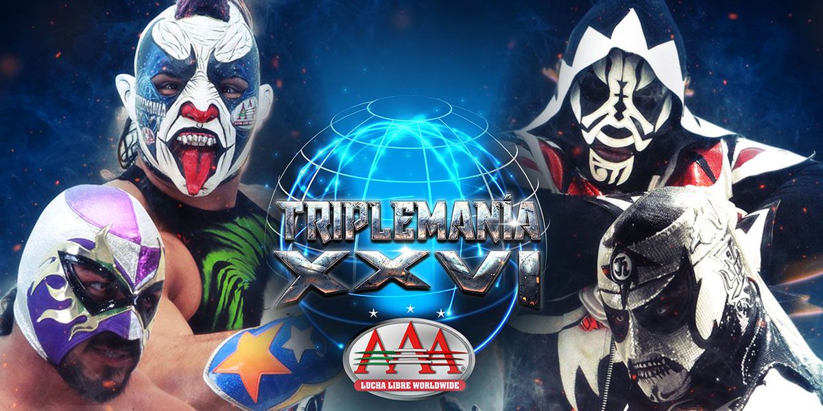 AAA Triplemania XXVI live results: Four aces mask match in a cage