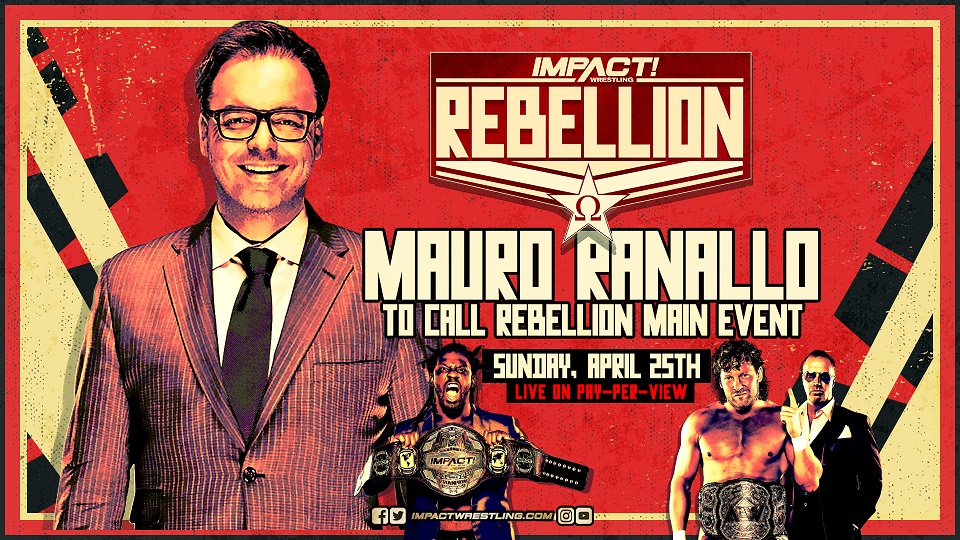 Mauro Ranallo to call Omega vs. Swann at Impact Rebellion