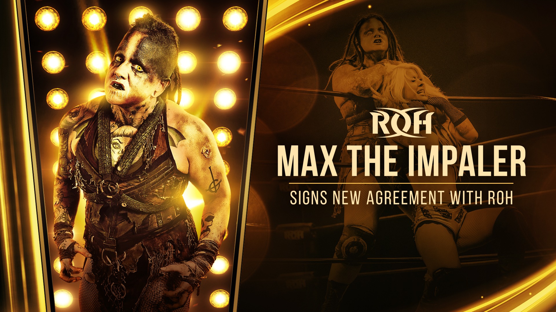 Max The Impaler signs contract with ROH