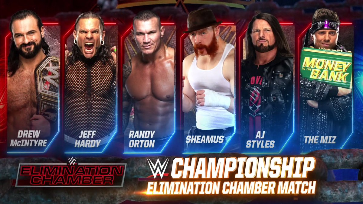 Drew McIntyre to defend WWE title in Elimination Chamber match