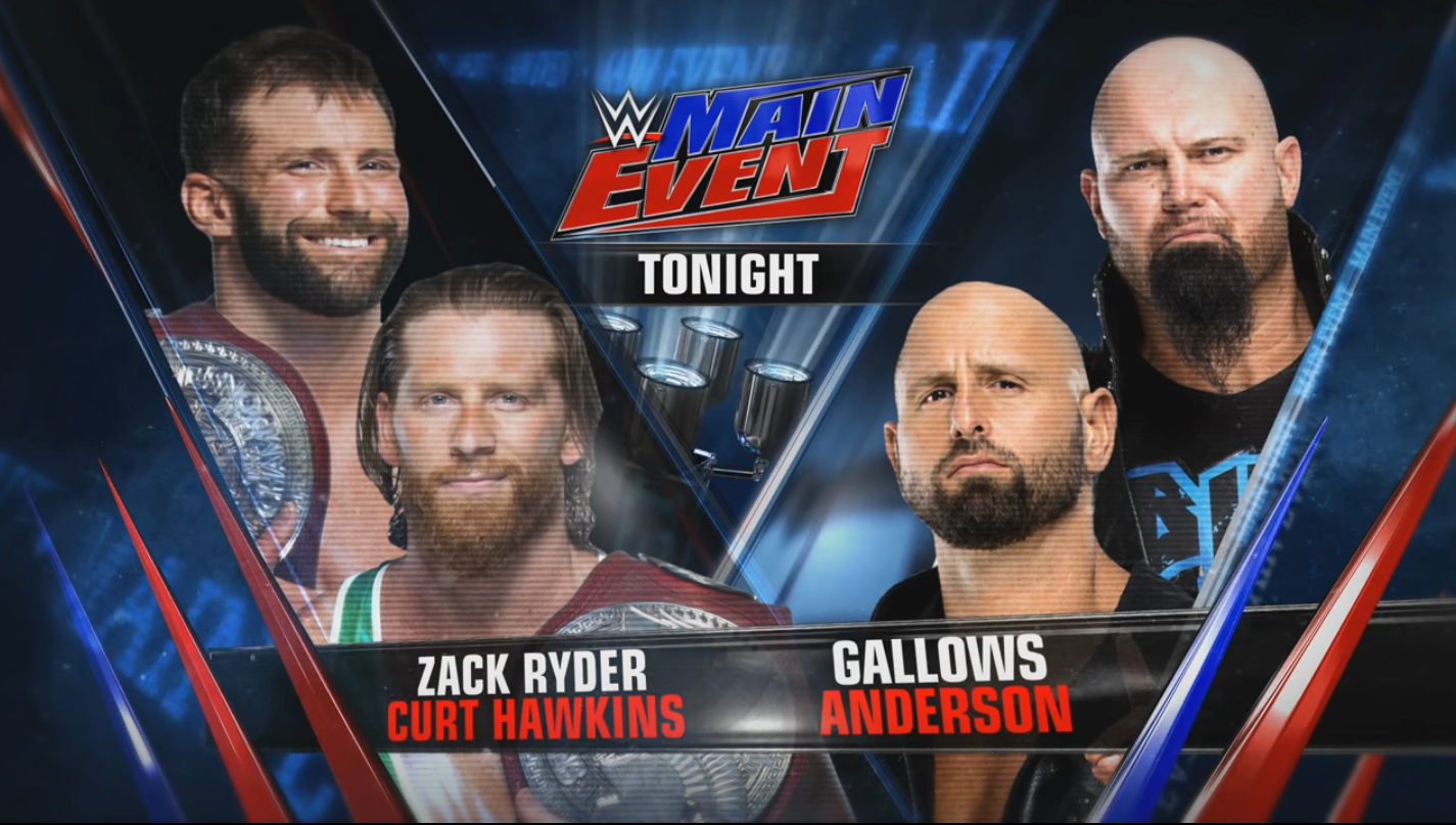 WWE Main Event results: Ryder & Hawkins vs. Gallows & Anderson