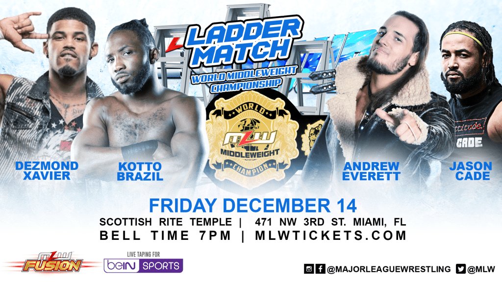 MLW Middleweight title vacated, ladder match to decide new champ
