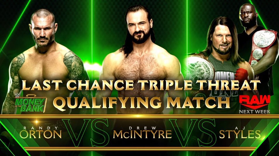 Strap match, last chance MITB qualifier set for WWE Raw