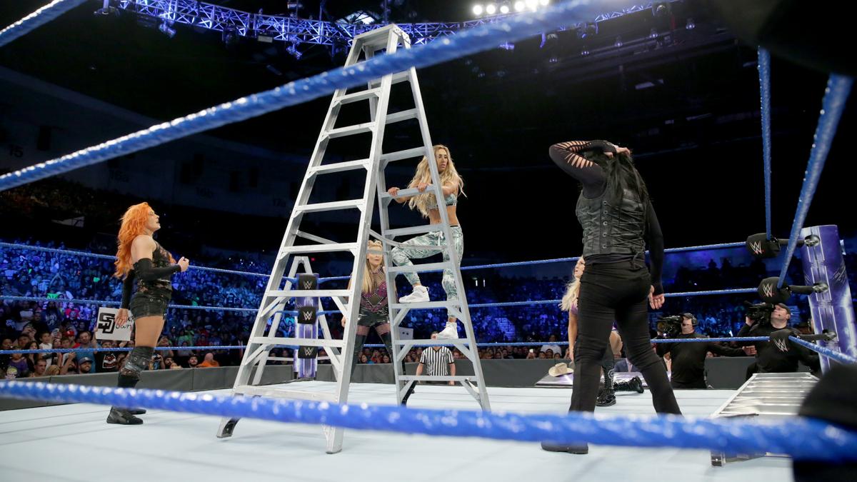 WWE SmackDown video highlights: Women’s MITB ladder match