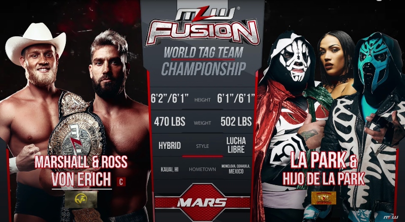 MLW Fusion results: Von Erichs vs. Los Parks, Mil Muertes debuts