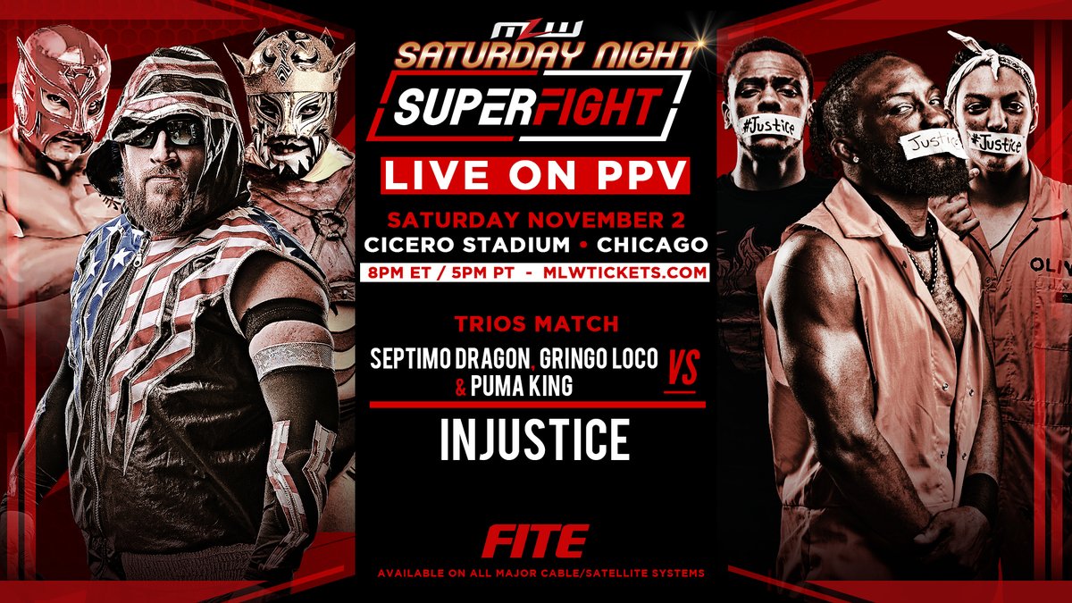Six-man tag match added to MLW Saturday Night SuperFight PPV