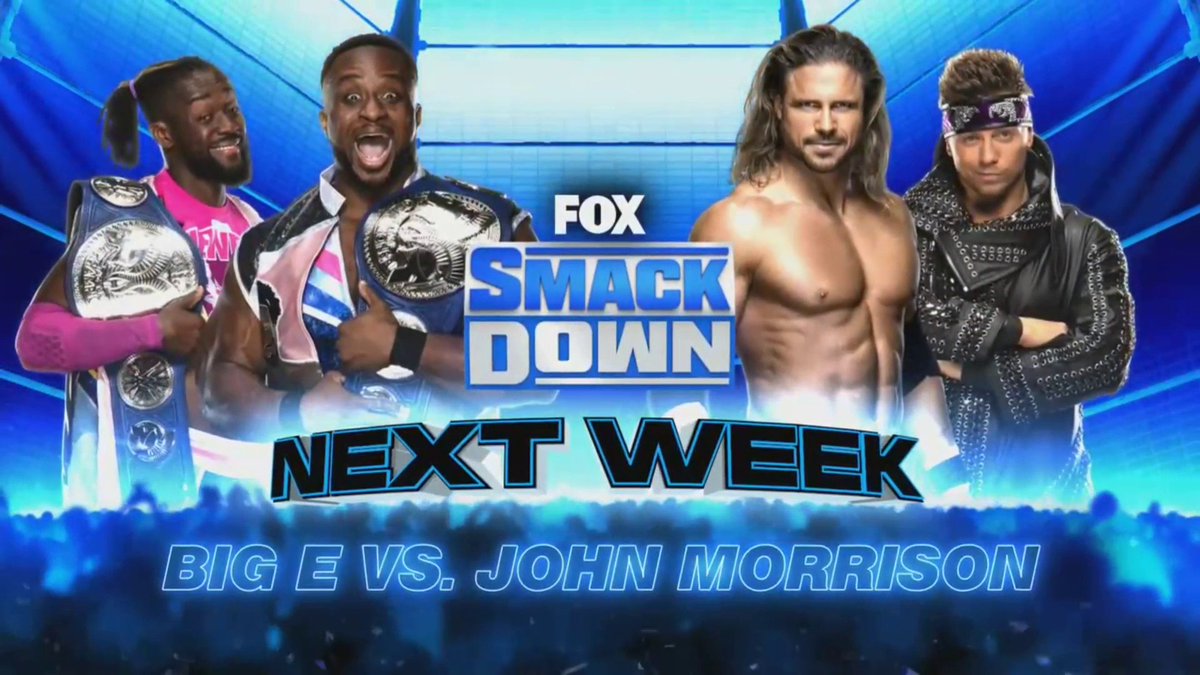 John Morrison to face Big E on WWE SmackDown next week