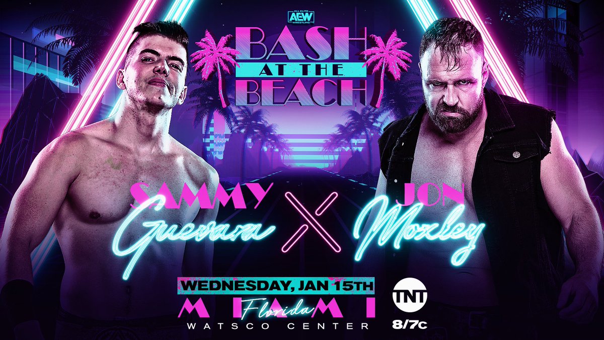 Moxley vs. Guevara set for Bash at the Beach episode of AEW Dynamite