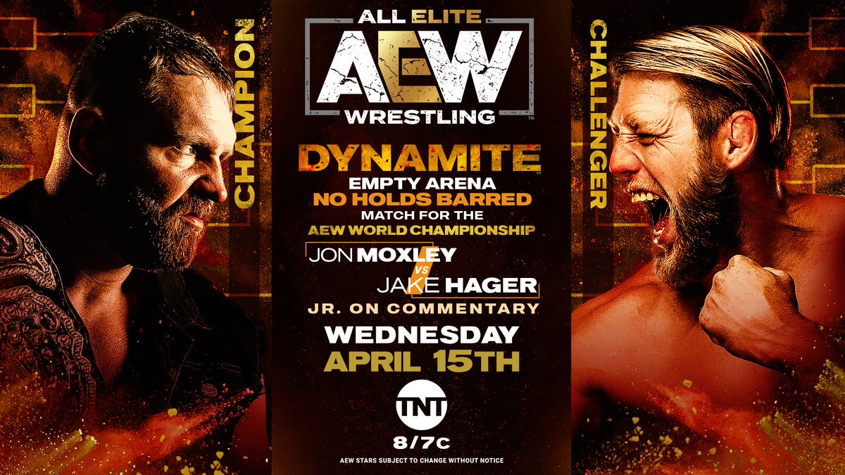 AEW Dynamite live results: Jon Moxley vs. Jake Hager title match
