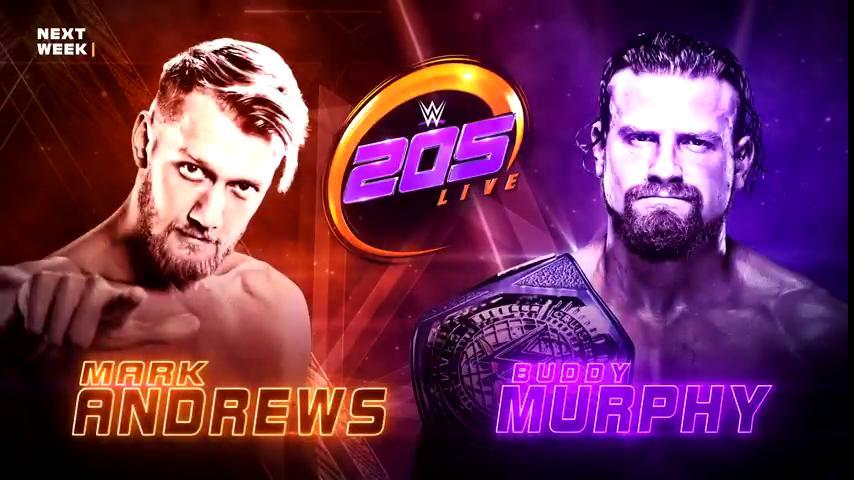 Buddy Murphy vs. Mark Andrews announced for WWE 205 Live