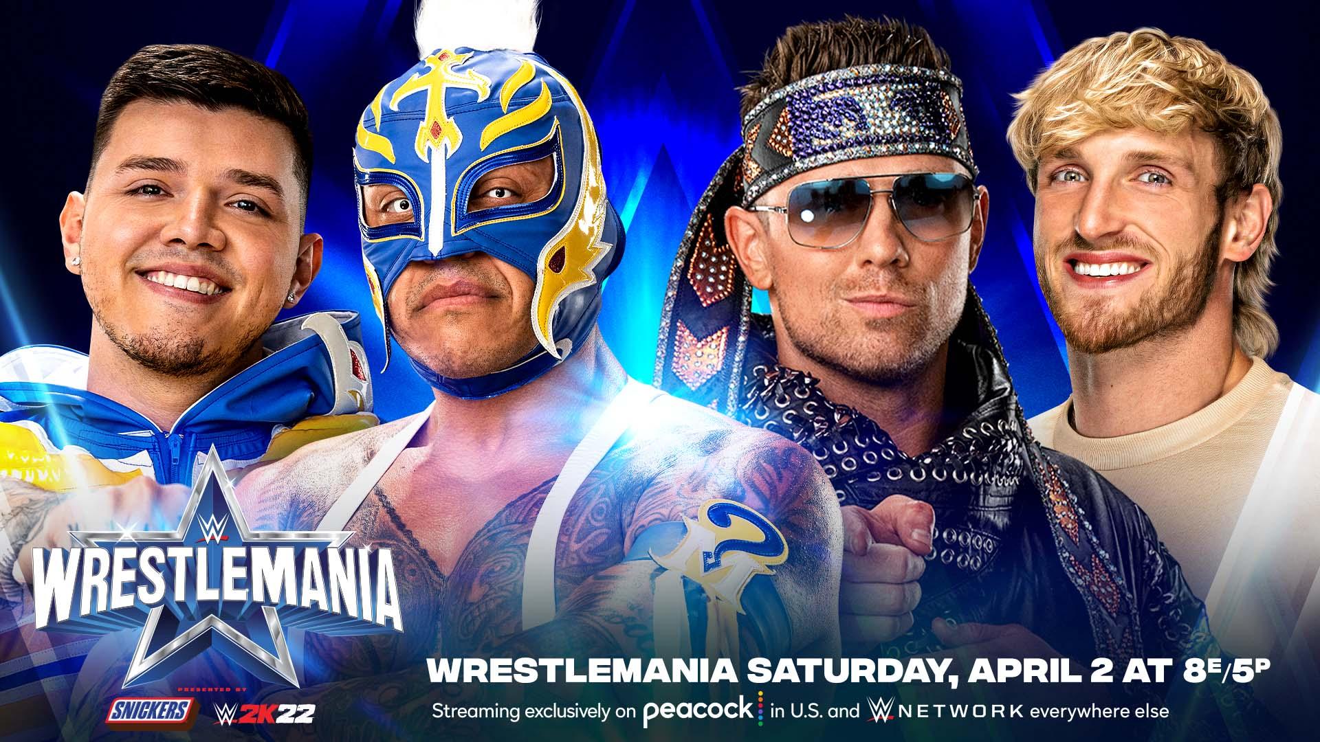 The Mysterios vs. Miz & Logan Paul official for WWE WrestleMania 38 night one