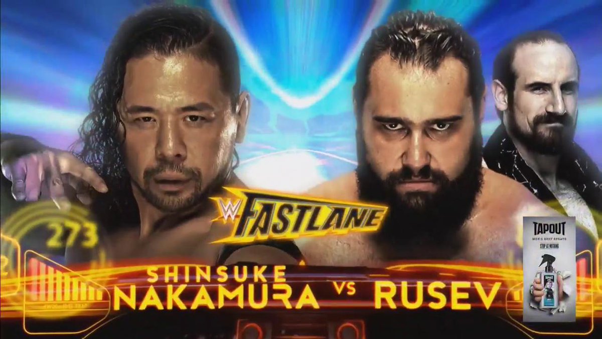 Nakamura vs. Rusev, women’s tag match set for WWE Fastlane