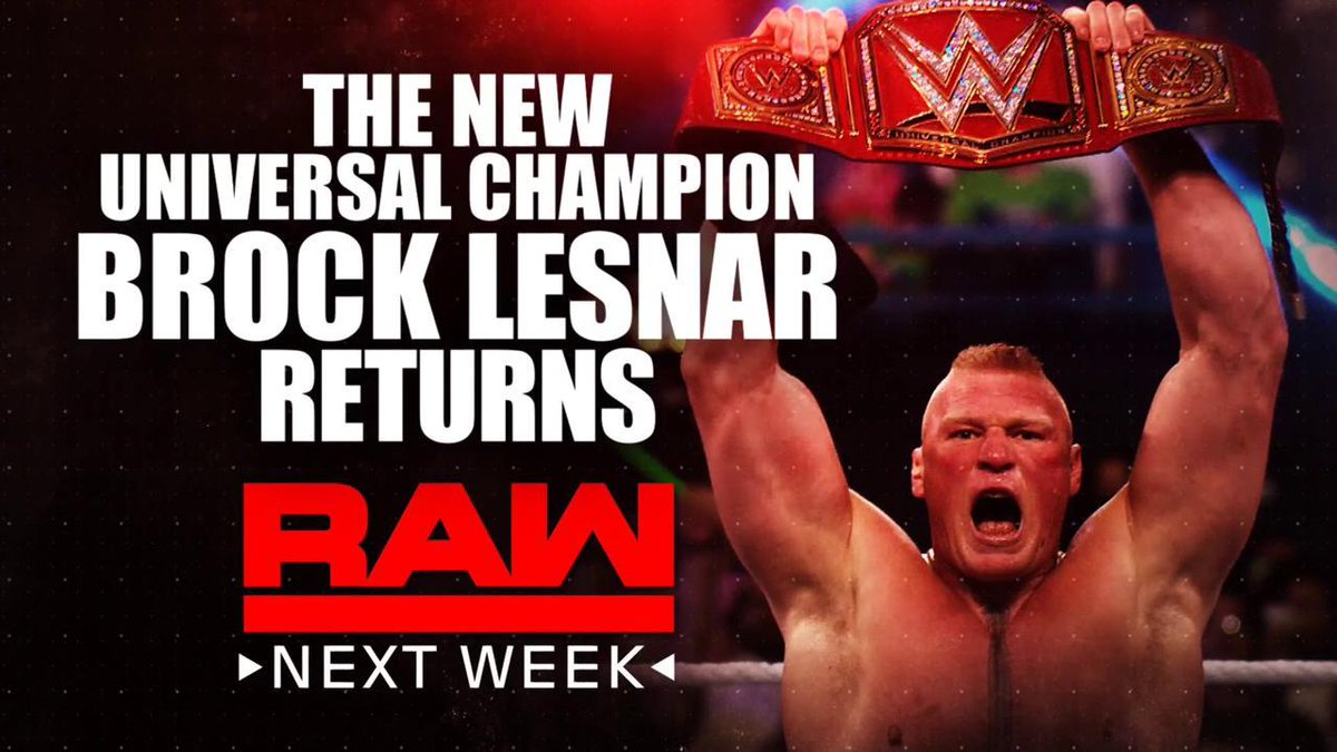 Brock Lesnar, Stephanie McMahon to appear on WWE Raw next week