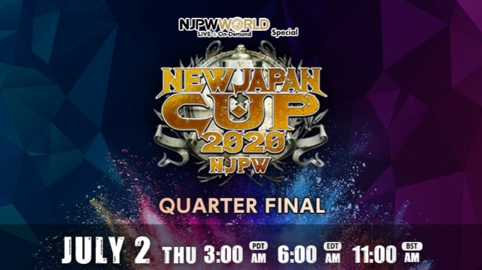 Quarterfinal matches set for New Japan Cup