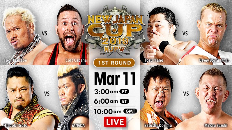 New Japan Cup night four results: Hirooki Goto vs. SANADA