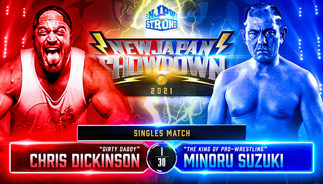 NJPW Strong results: Minoru Suzuki vs. Chris Dickinson