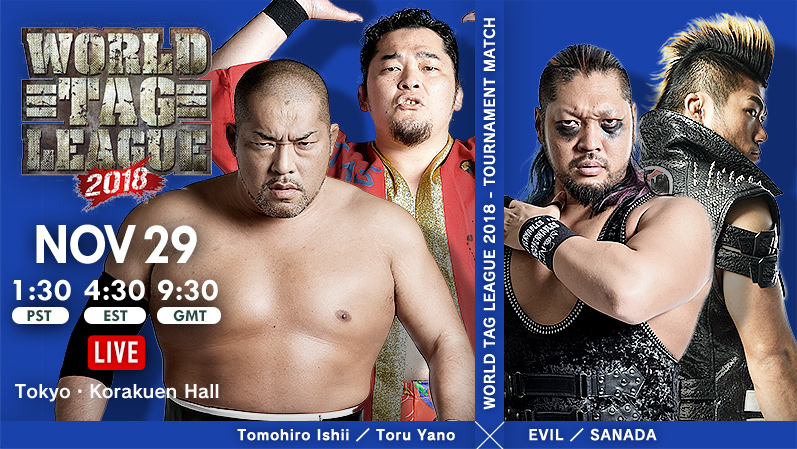 NJPW World Tag League live results: Tanahashi & Okada team up