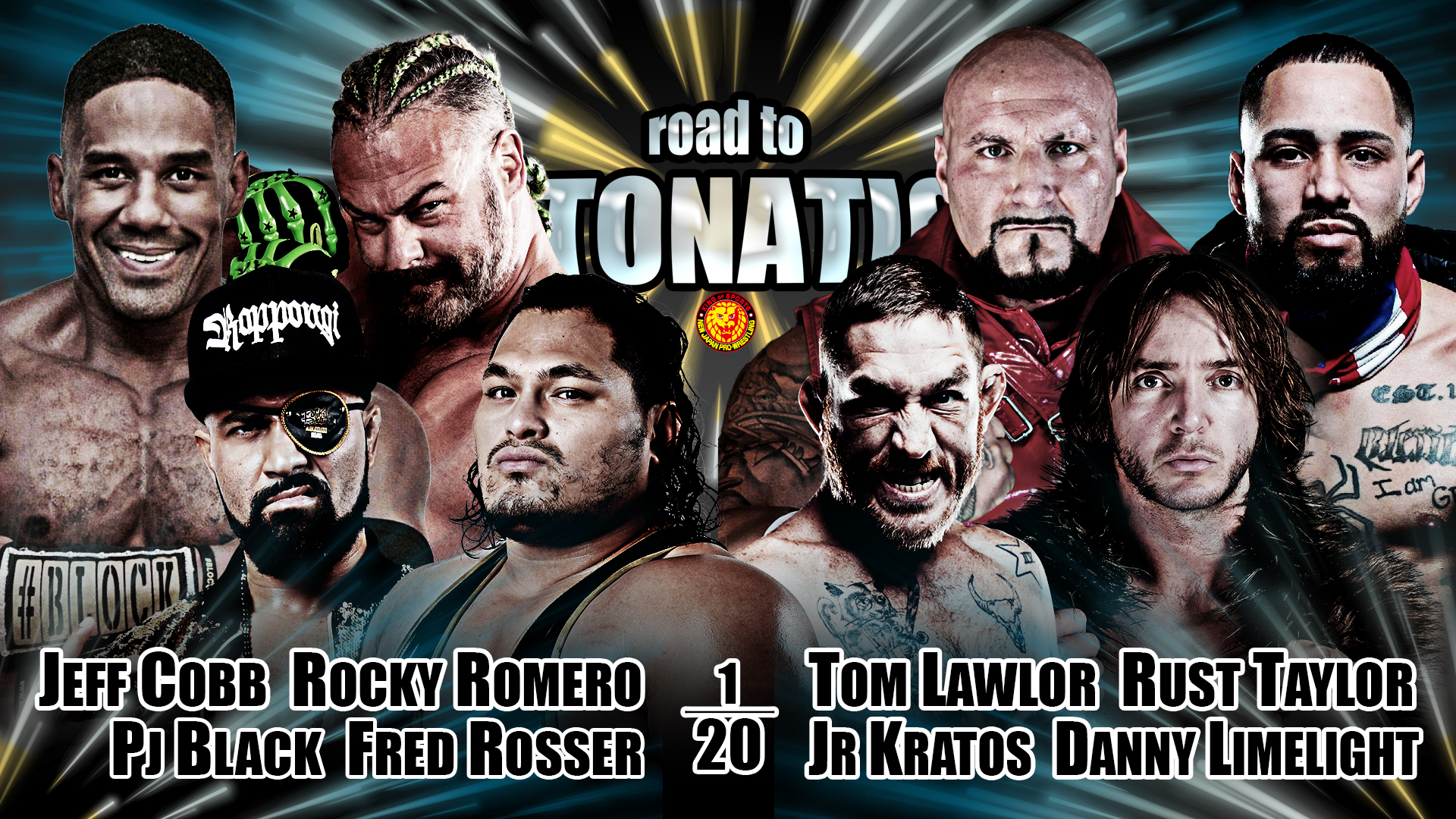 NJPW Strong results: Eight-man tag team acton