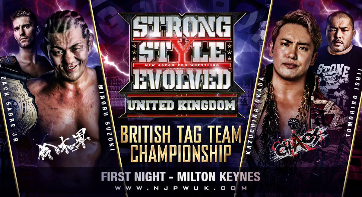 NJPW SSE UK night one results: Suzuki & ZSJ vs. Okada & Ishii