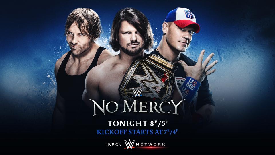 AJ Styles vs. John Cena vs. Dean Ambrose kicking off WWE No Mercy