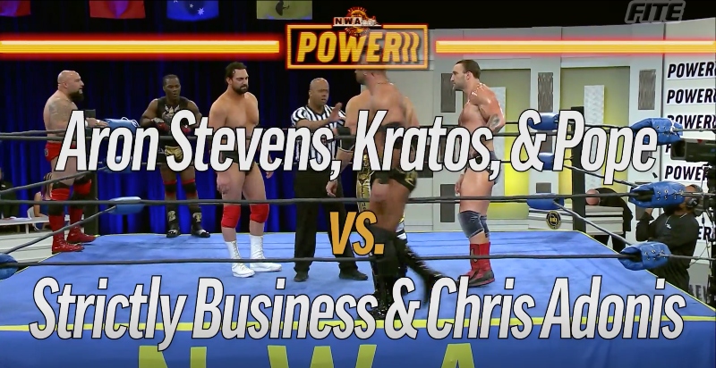 NWA Power results: Aldis, Latimer & Adonis vs. Pope, Stevens & Kratos