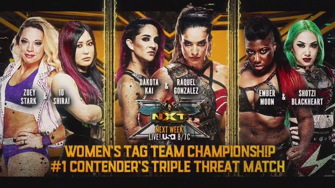 Number one contender’s tag match set for next week’s WWE NXT