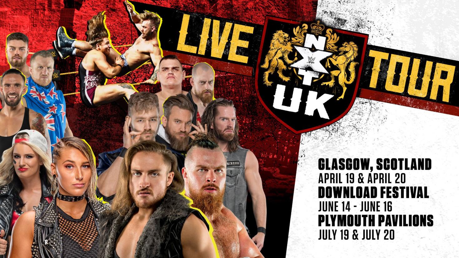 NXT UK TV tapings set for Glasgow, Download Festival & Plymouth