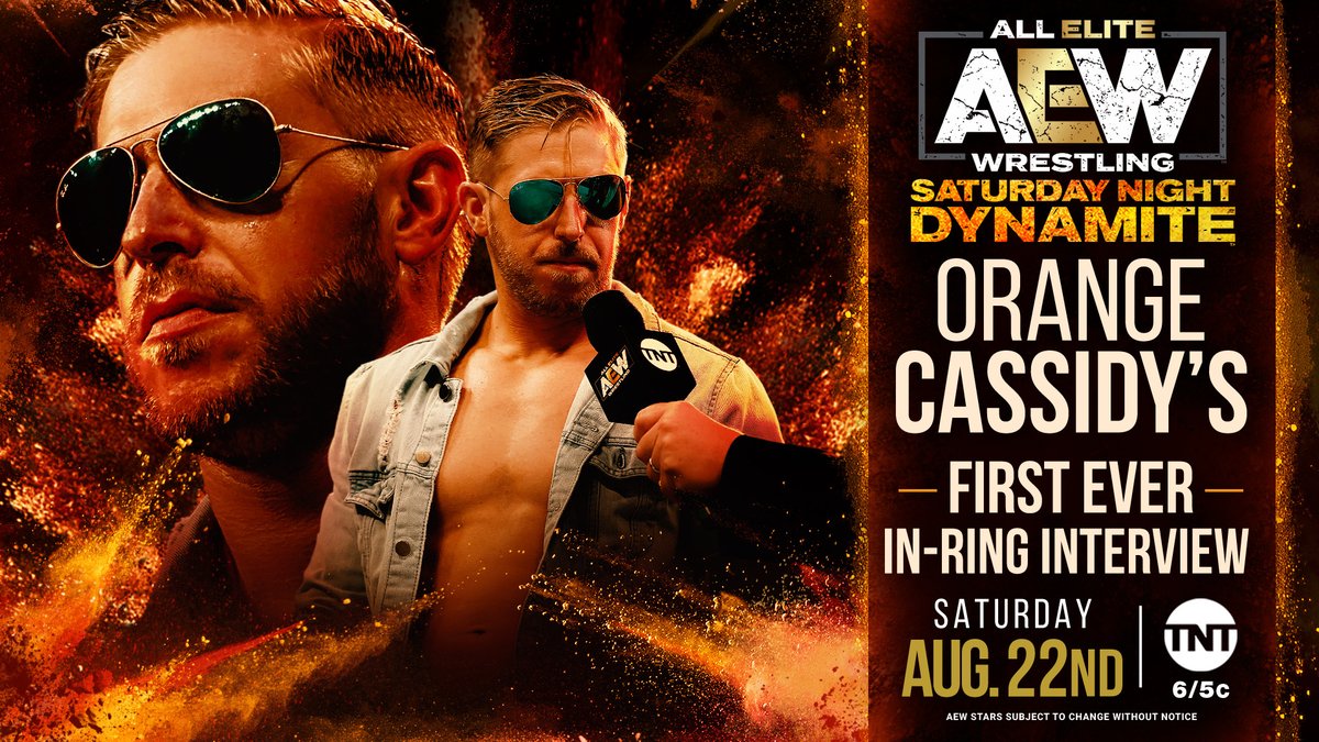 Orange Cassidy in-ring interview set for AEW Dynamite