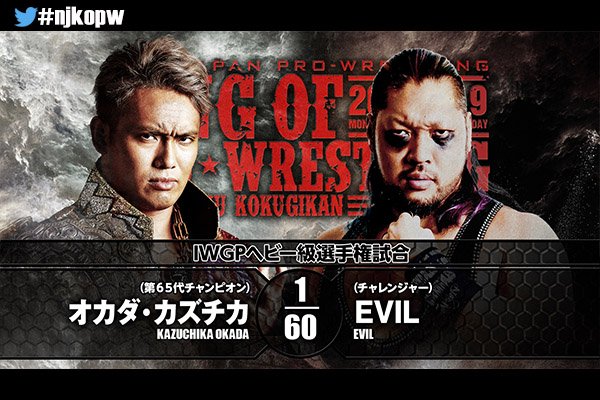 NJPW King of Pro Wrestling live results: Kazuchika Okada vs. EVIL