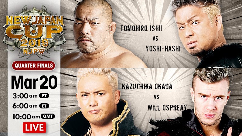 New Japan Cup night nine results: Kazuchika Okada vs. Will Ospreay