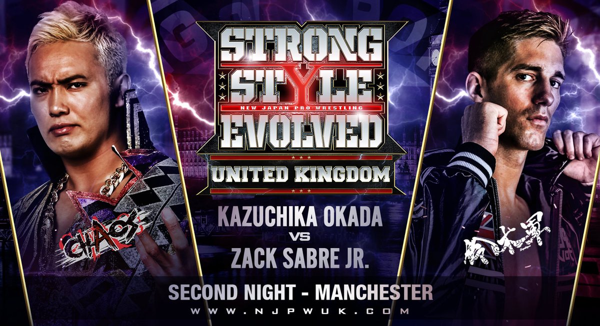 Cards revealed for NJPW Strong Style Evolved UK