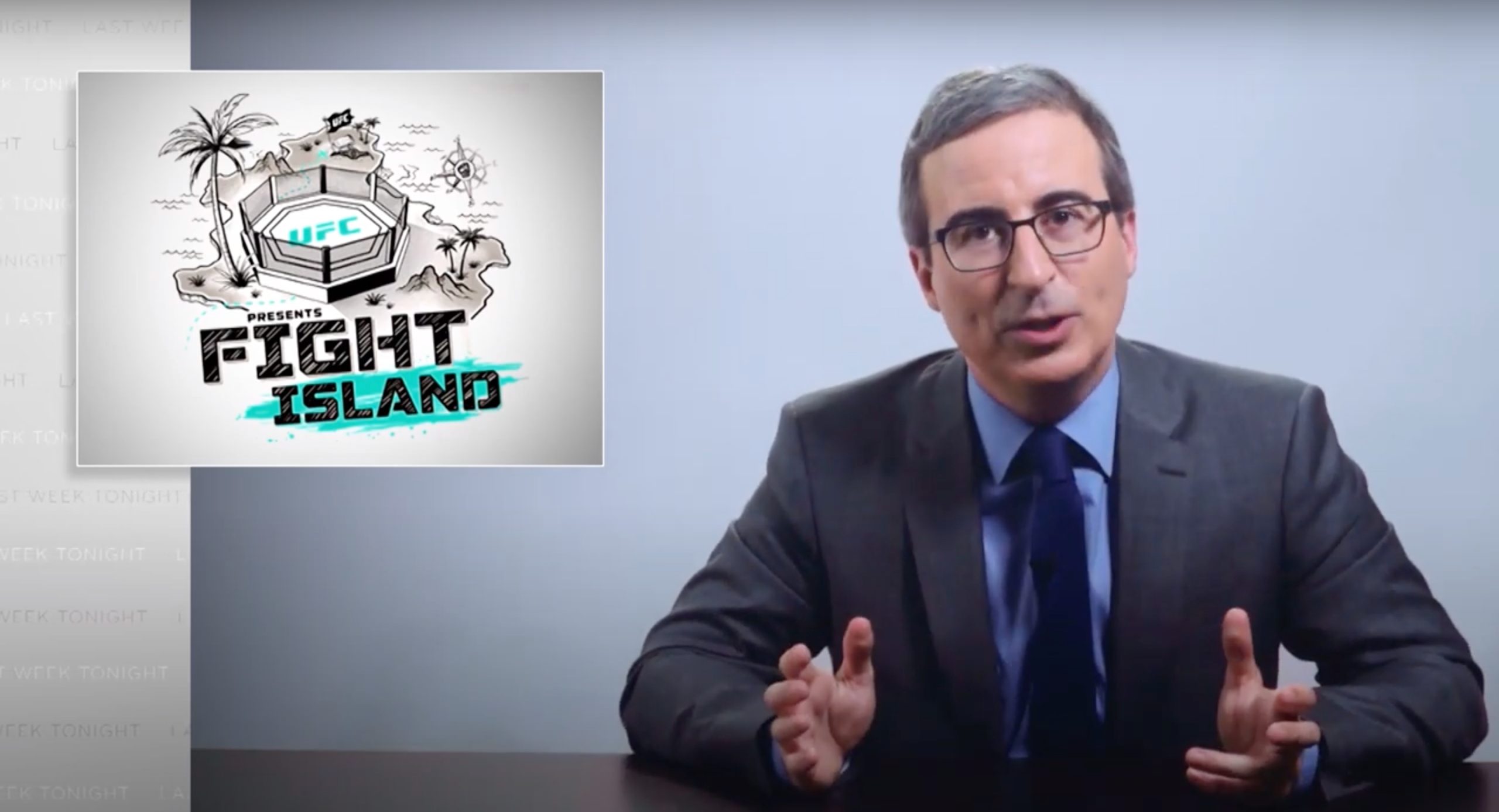 John Oliver covers WWE, AEW & UFC holding shows during pandemic