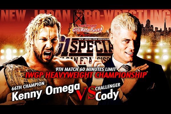 NJPW G1 Special in San Francisco live results: Kenny Omega vs. Cody