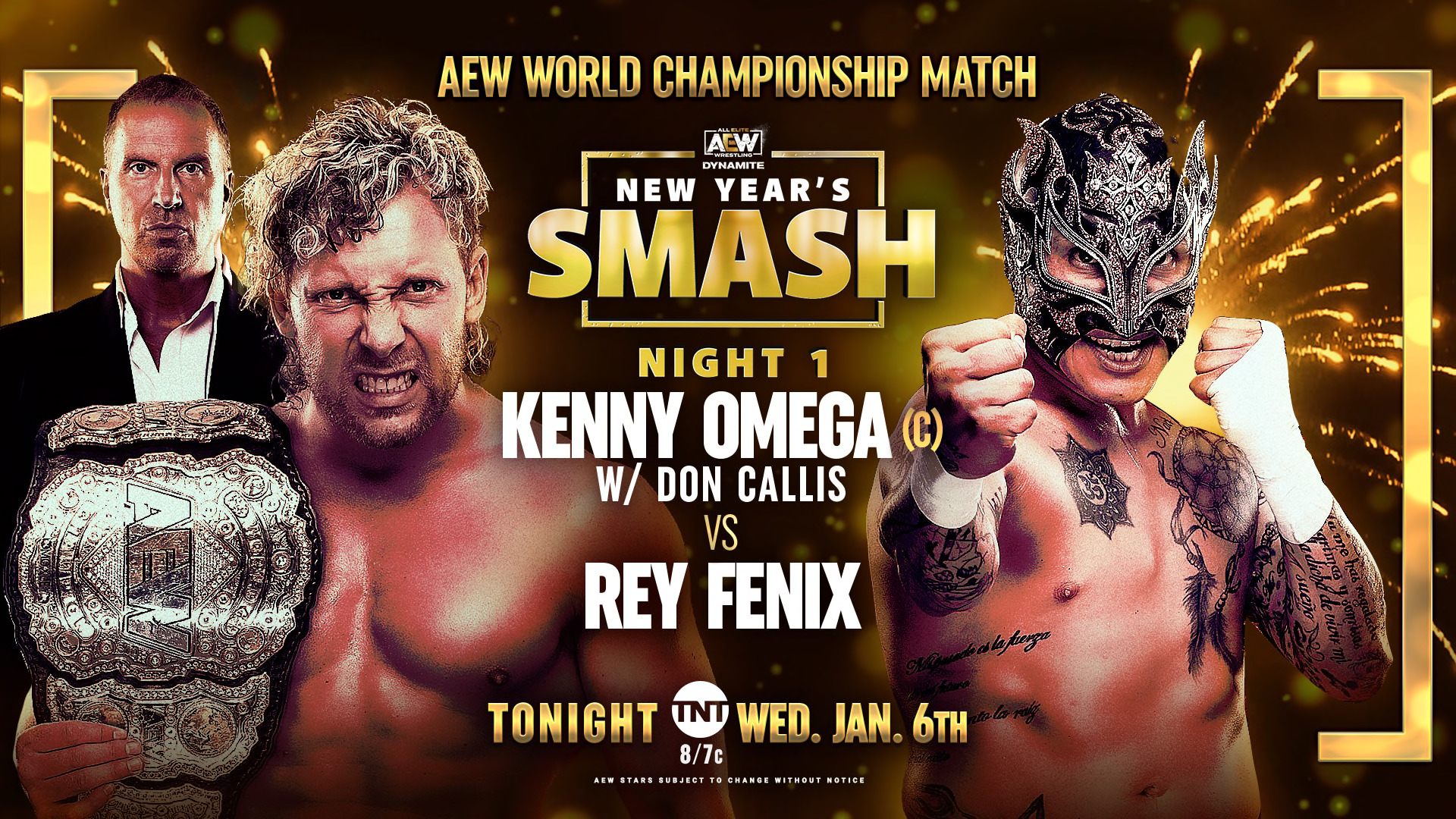 AEW Dynamite New Year’s Smash night one live results: Omega-Fenix
