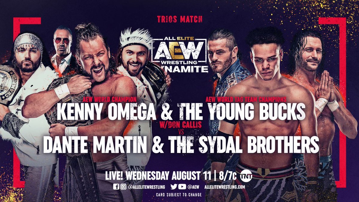 Six-man tag team match added to AEW Dynamite