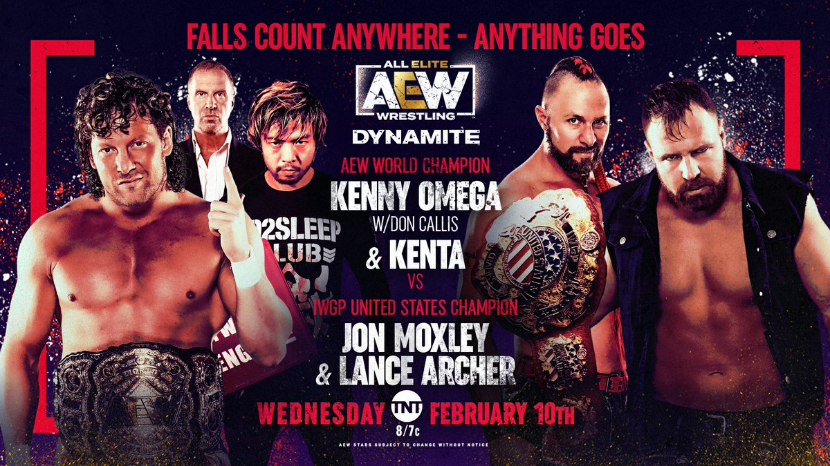 Omega & KENTA vs. Moxley & Archer official for AEW Dynamite
