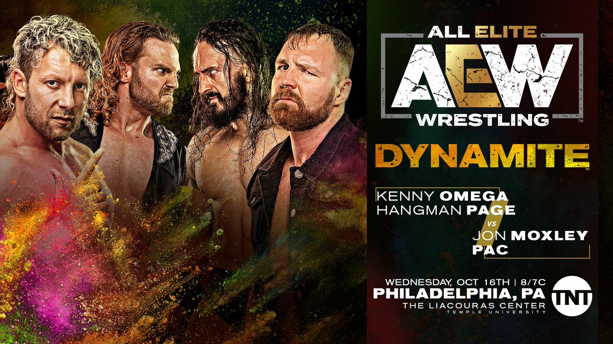 Omega & Page facing Moxley & PAC on AEW Dynamite