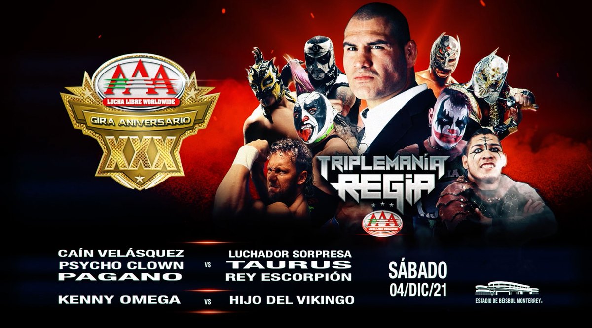 Kenny Omega vs. Hijo del Vikingo set for AAA Triplemania Regia