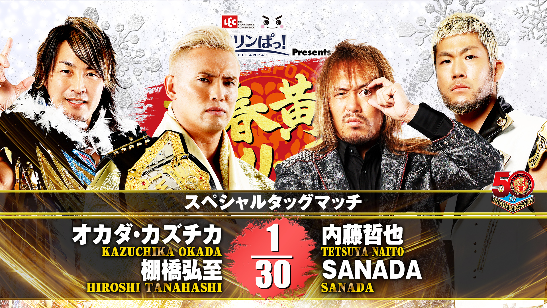 NJPW New Year’s Golden Series live results: Okada & Tanahashi vs. LIJ
