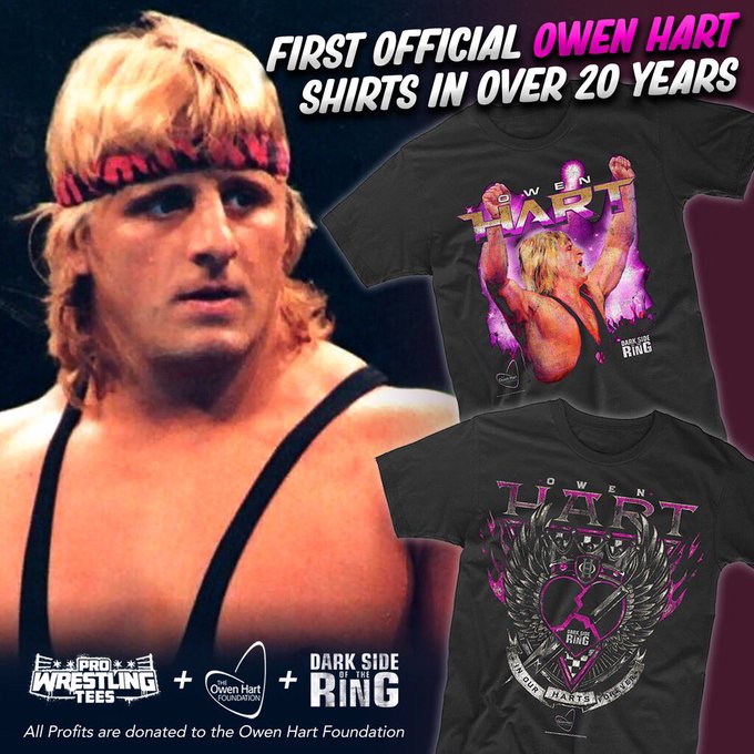 Pro Wrestling Tees releases official Owen Hart T-shirts