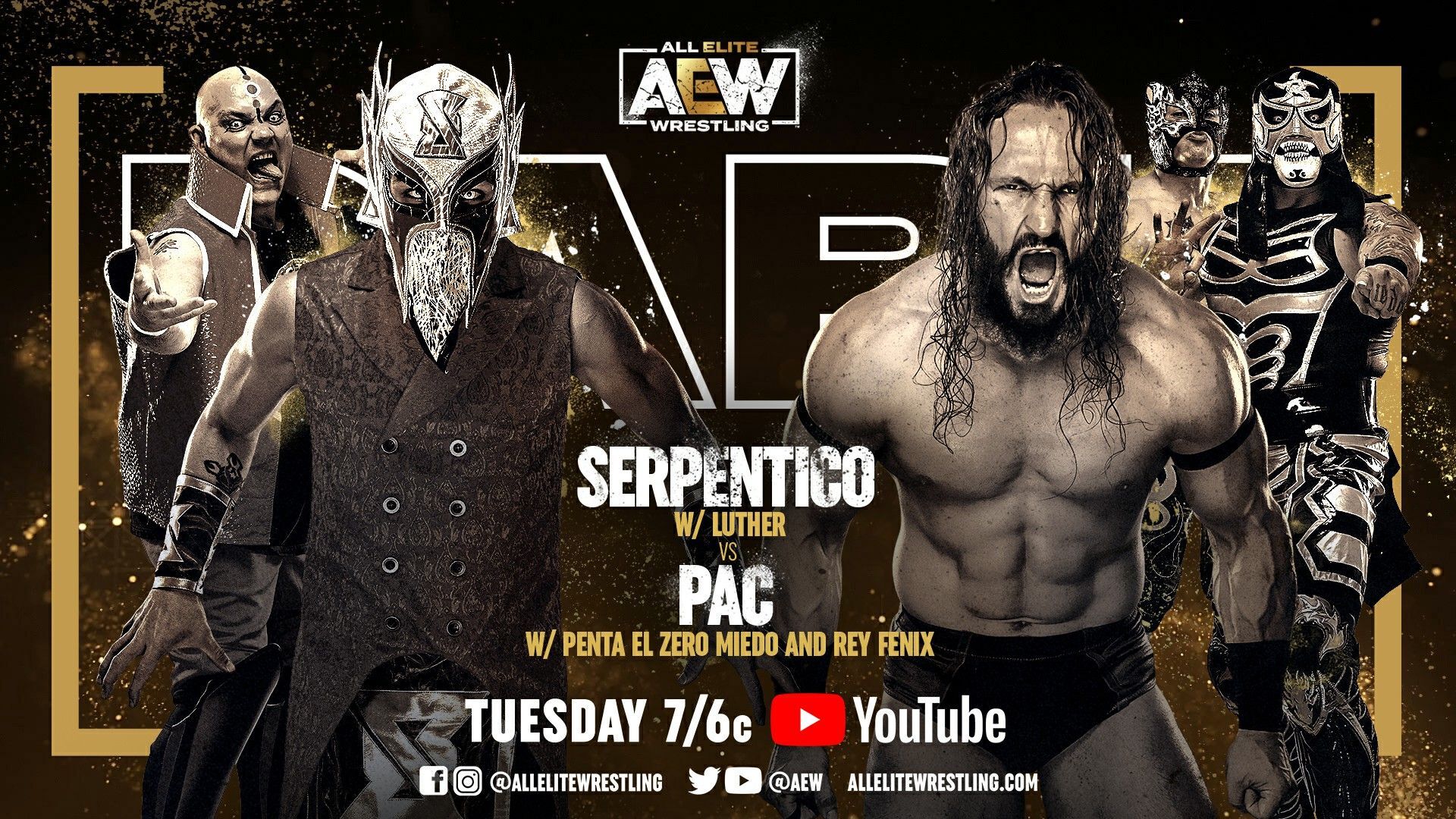 PAC vs. Serpentico, three other matches announced for AEW Dark