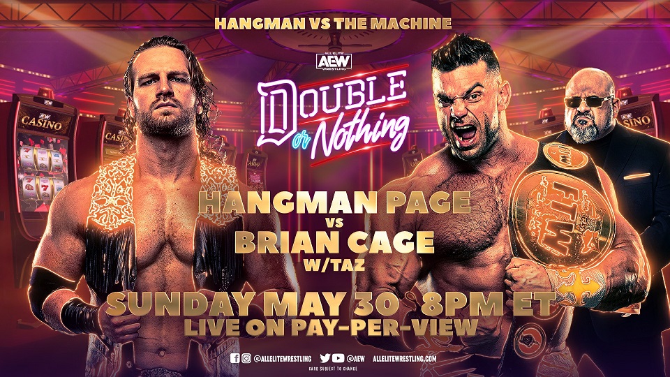 Hangman Page vs. Brian Cage added to AEW Double or Nothing