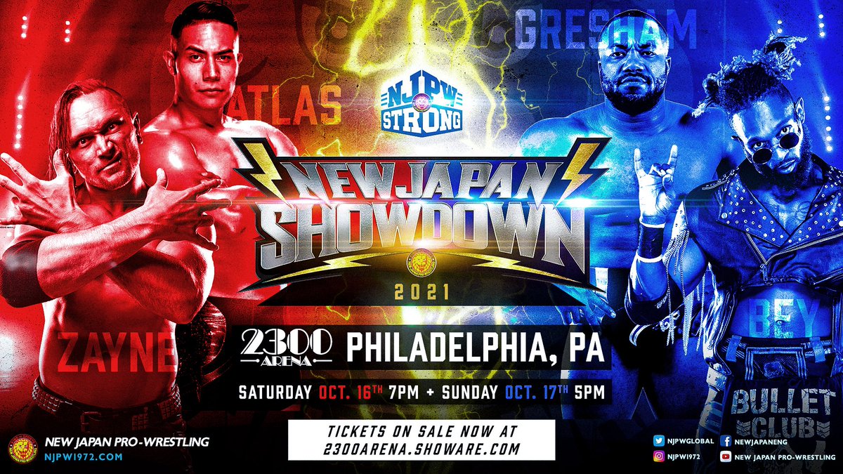 Former NXT wrestlers, Gresham, Bey set for Philly NJPW Strong tapings