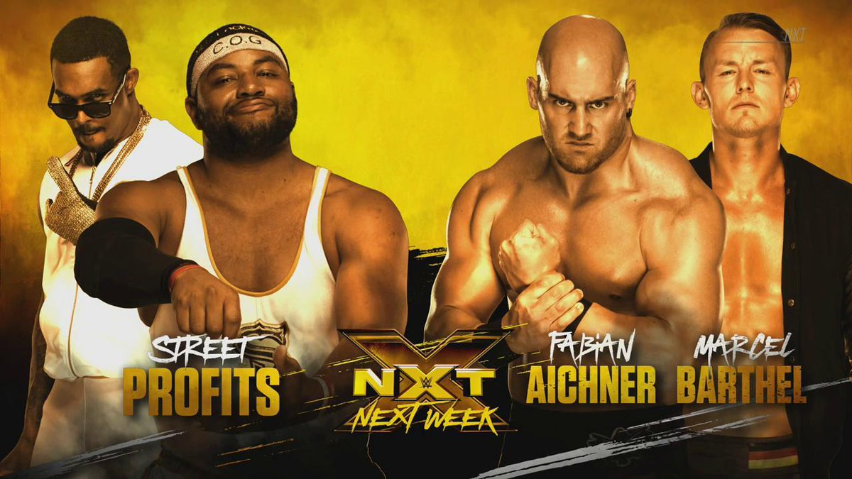 Matches set for next two weeks of NXT TV